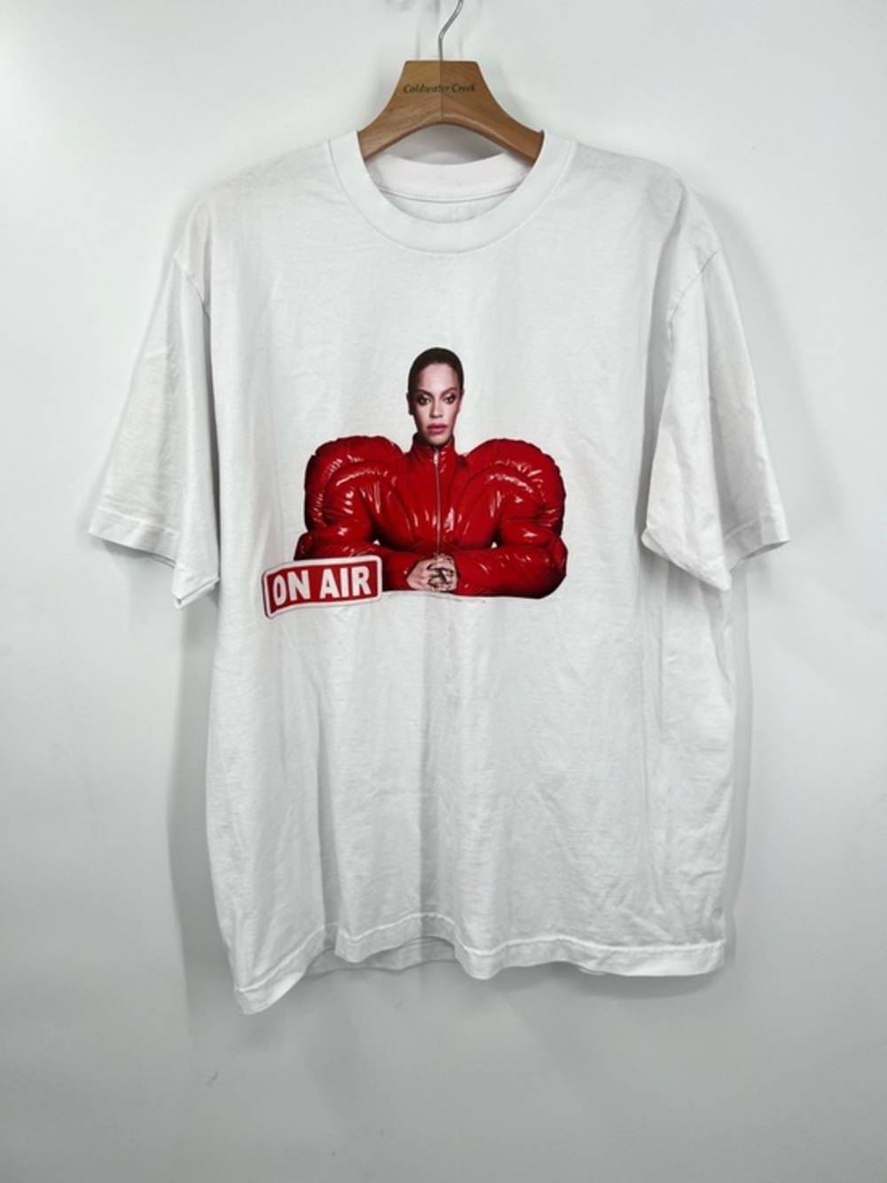 Beyonce Renaissance World Tour 2023 Merch Tee Shirt White On Air Graphic